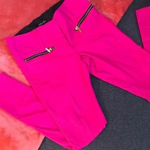 Pink Zipper Pants